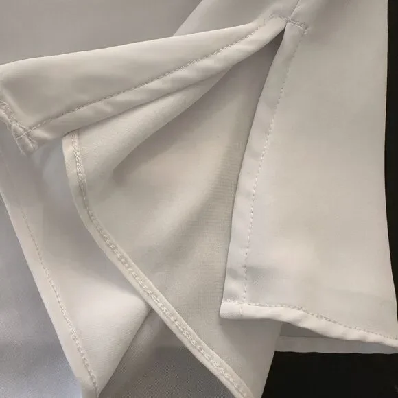 NWT Abercrombie & Fitch MEDIUM White Lined Strapless Top NEW - Picture 8 of 10